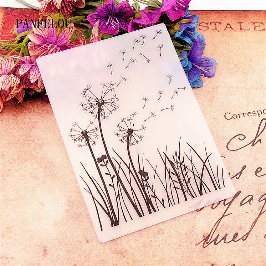 PANFELOU The dandelion card leaf Embossing folders Plastic For Scrapbooking DIY Template Fondant Cake Photo Album Card Making
PANFELOU The dandelion card leaf Embossing folders Plastic For Scrapbooking DIY Template Fondant Cake Photo Album Card Making