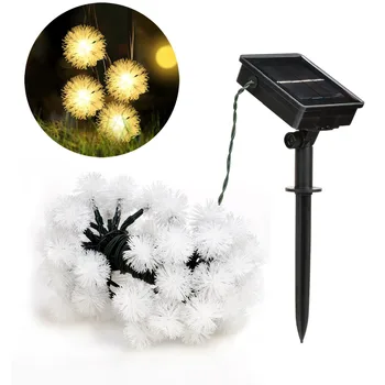 5M 20 LED Solar Outdoor Fairy String Lights Dandelion Ball Garlands Holiday Christmas Wedding Solar Party Decoration lights
5M 20 LED Solar Outdoor Fairy String Lights Dandelion Ball Garlands Holiday Christmas Wedding Solar Party Decoration lights