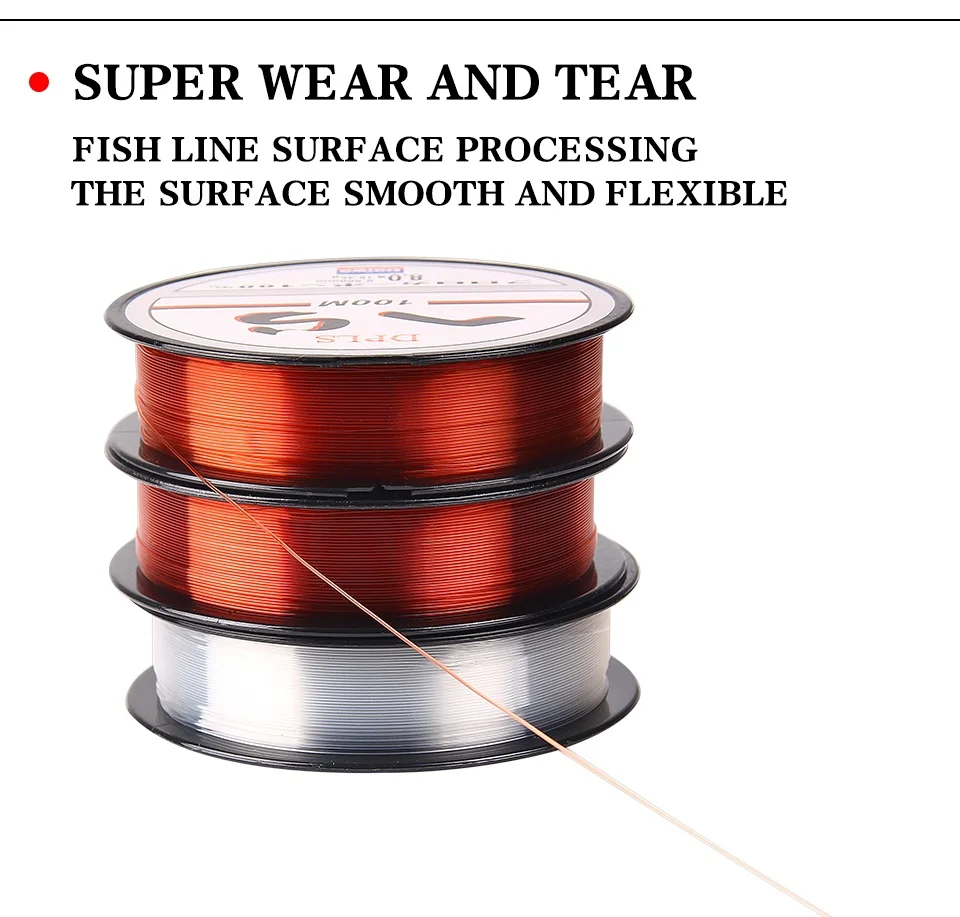 SEAPESCA 100m Super Strong Daiwa Nylon Fishing Line 2-40LB Monofilament Line Japan Main Line for Carp Fishing Tackle JK340 23