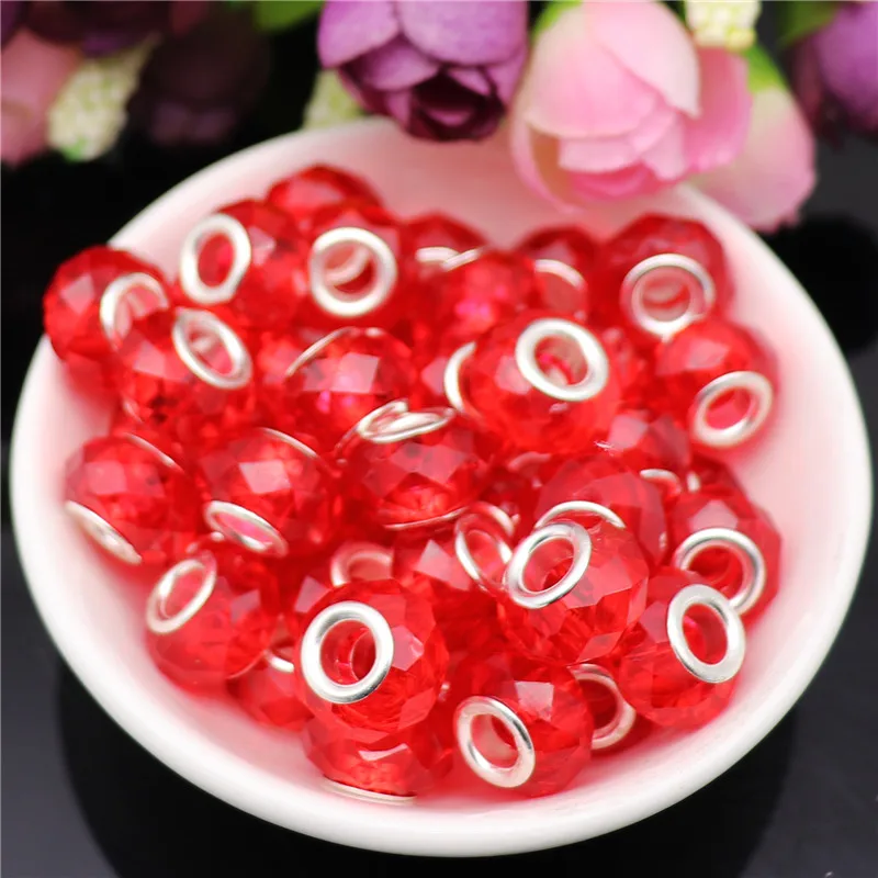 20pcs Solid Color Red Big Hole Cut Faceted Plastic Resin Acrylic Beads Fit Pandora Spacer Charm Bracelet for DIY Jewelry Making
20pcs Solid Color Red Big Hole Cut Faceted Plastic Resin Acrylic Beads Fit Pandora Spacer Charm Bracelet for DIY Jewelry Making