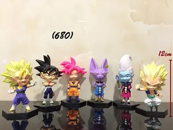6pcs/set Dragon ball Z battle of gods Figures Super Saiyan God Son Goku,Gohan,Vegeta ,Beerus PVC Action Figure Model Toys
6pcs/set Dragon ball Z battle of gods Figures Super Saiyan God Son Goku,Gohan,Vegeta ,Beerus PVC Action Figure Model Toys
