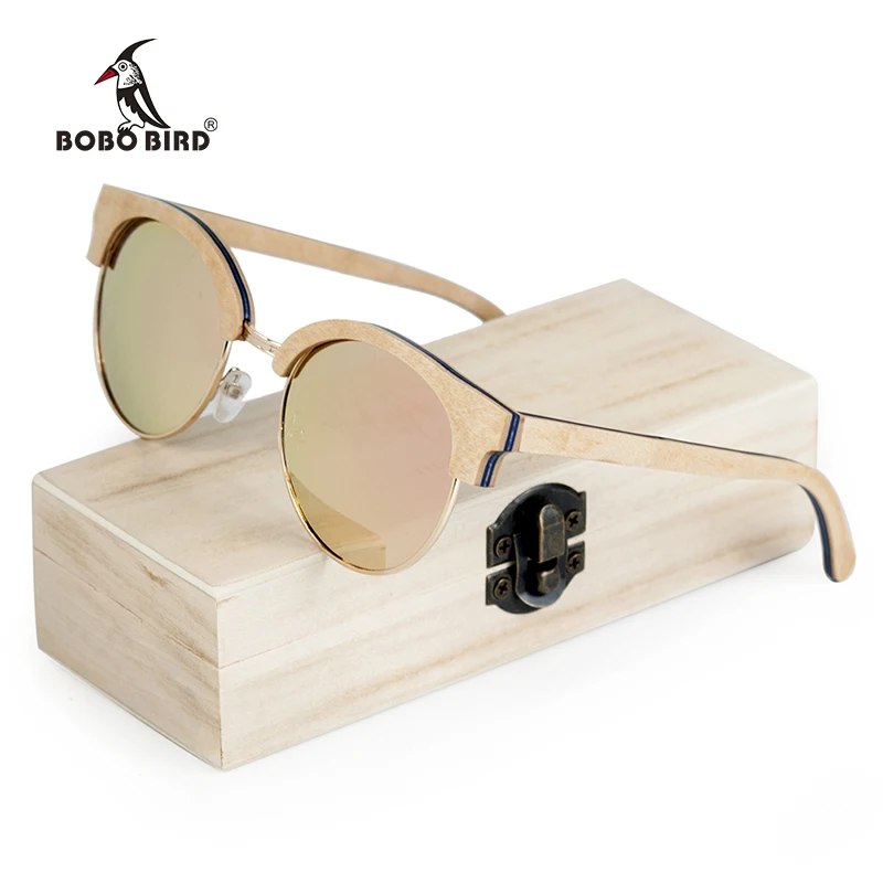 BOBO BIRD Luxury Women Sunglasses Wood Polarized Men Glasses Fashion Eyewear UV400 Protection lunette de soleil femme DG14e
BOBO BIRD Luxury Women Sunglasses Wood Polarized Men Glasses Fashion Eyewear UV400 Protection lunette de soleil femme DG14e