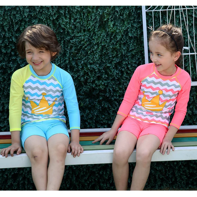 Girls & Boys Swimsuit UPF 50+ UV Rash Guard Set Long Sleeve Swimwear with Cap Swimming Suits 3-12 Years Kids Child Beach Shirt
Girls & Boys Swimsuit UPF 50+ UV Rash Guard Set Long Sleeve Swimwear with Cap Swimming Suits 3-12 Years Kids Child Beach Shirt