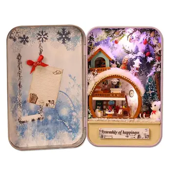 RCtown DIY Model Kits Dollhouse BOX THEATRE with Iron Box Small Toy House Secret Box Girl Birthday Gifts Christmas present
RCtown DIY Model Kits Dollhouse BOX THEATRE with Iron Box Small Toy House Secret Box Girl Birthday Gifts Christmas present