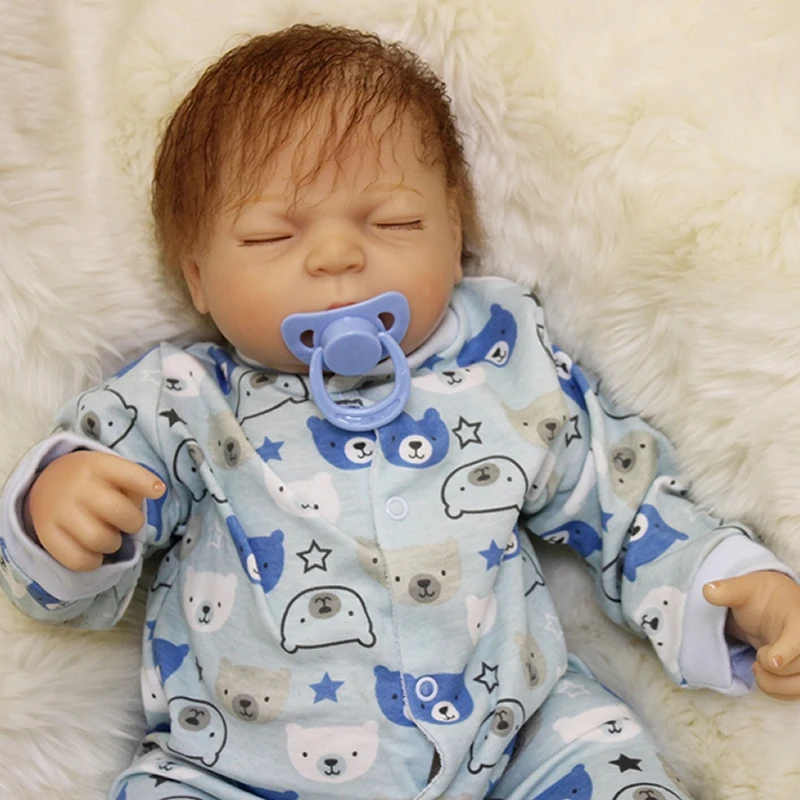 Sleeping Baby Boy Dolls 20 Inch 50 cm Lifelike Mohair Newborn Babies Toy Realistic Doll With Cloth Body Kids Birthday Xmas Gift
Sleeping Baby Boy Dolls 20 Inch 50 cm Lifelike Mohair Newborn Babies Toy Realistic Doll With Cloth Body Kids Birthday Xmas Gift