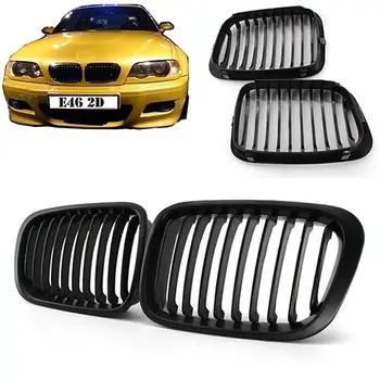 New Replacement Kidney Double Slat Matte/Gloss Black Car Front Grilles for B-MW 1998-2001 E46 318I 320I 325I 330I Racing Grill
New Replacement Kidney Double Slat Matte/Gloss Black Car Front Grilles for B-MW 1998-2001 E46 318I 320I 325I 330I Racing Grill