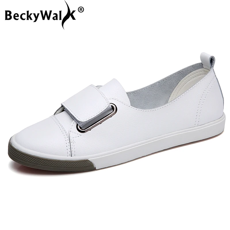 BeckyWalk Ladies Sneakers Women Flats Shoes Autumn Shallow Mouth Ballet Flats Genuine Leather Loafers Women Shoes WSH2875
BeckyWalk Ladies Sneakers Women Flats Shoes Autumn Shallow Mouth Ballet Flats Genuine Leather Loafers Women Shoes WSH2875