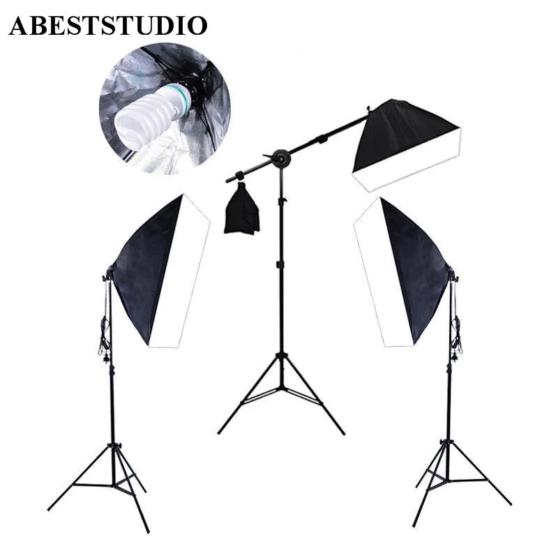ABESTSTUDIO Professional Photography Photo Studio Lighting Kit 5500K 135W Bulb Light stand Square Softbox Cantilever Bag
ABESTSTUDIO Professional Photography Photo Studio Lighting Kit 5500K 135W Bulb Light stand Square Softbox Cantilever Bag