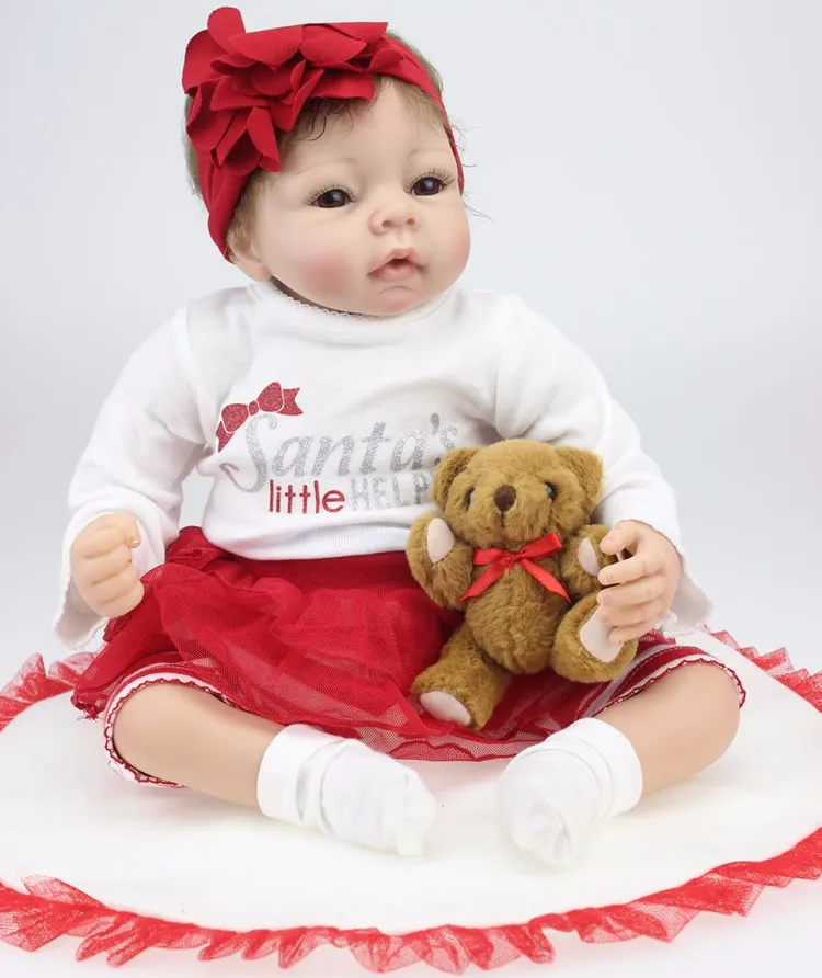 Silicone adorable 22inch Lifelike Bonecas Baby newborn realistic lol princess doll bebe cute dolls babies toy bedtime doll
Silicone adorable 22inch Lifelike Bonecas Baby newborn realistic lol princess doll bebe cute dolls babies toy bedtime doll