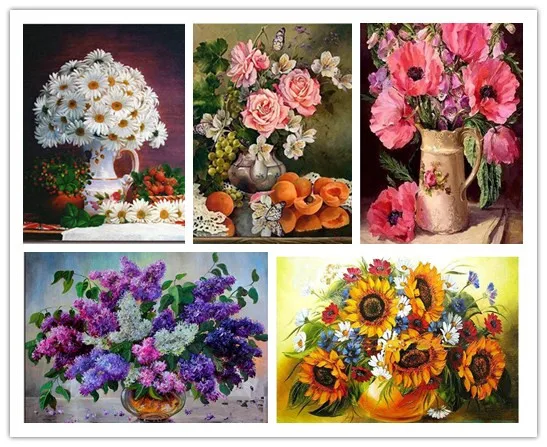 Flower arranging 5D DIY diamond Painting flowers Cross Stitch diamond embroidery mosaic diamonds wall stickers home decor vase
Flower arranging 5D DIY diamond Painting flowers Cross Stitch diamond embroidery mosaic diamonds wall stickers home decor vase