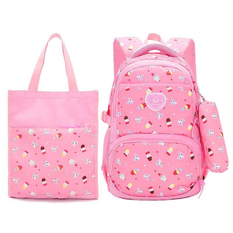 Фото 3pcs/set School Bags Schoolbag Fashion Kids Lovely Backpacks For Children Teenage Girls Student Printing Backpack Mochila | Багаж и сумки