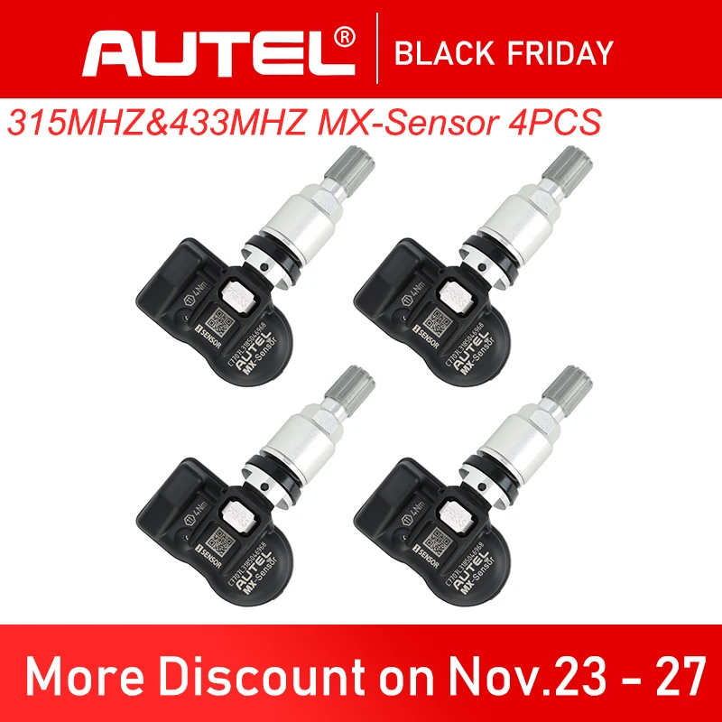 4PCS Autel Mx Sensor 433MHz 315MHZ Tyre Pressure Sensor Programmable Relearn Tire TPMS Sensor Cloneable Universal Mx-Sensor
4PCS Autel Mx Sensor 433MHz 315MHZ Tyre Pressure Sensor Programmable Relearn Tire TPMS Sensor Cloneable Universal Mx-Sensor