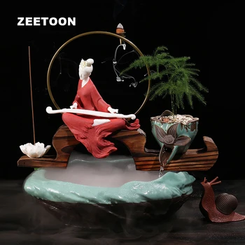 Zen style Ceramics LED Water Fountain Feng Shui Desktop Air purification Nebulizer Humidifier Atomizer Fish tank Lucky Gift New
Zen style Ceramics LED Water Fountain Feng Shui Desktop Air purification Nebulizer Humidifier Atomizer Fish tank Lucky Gift New