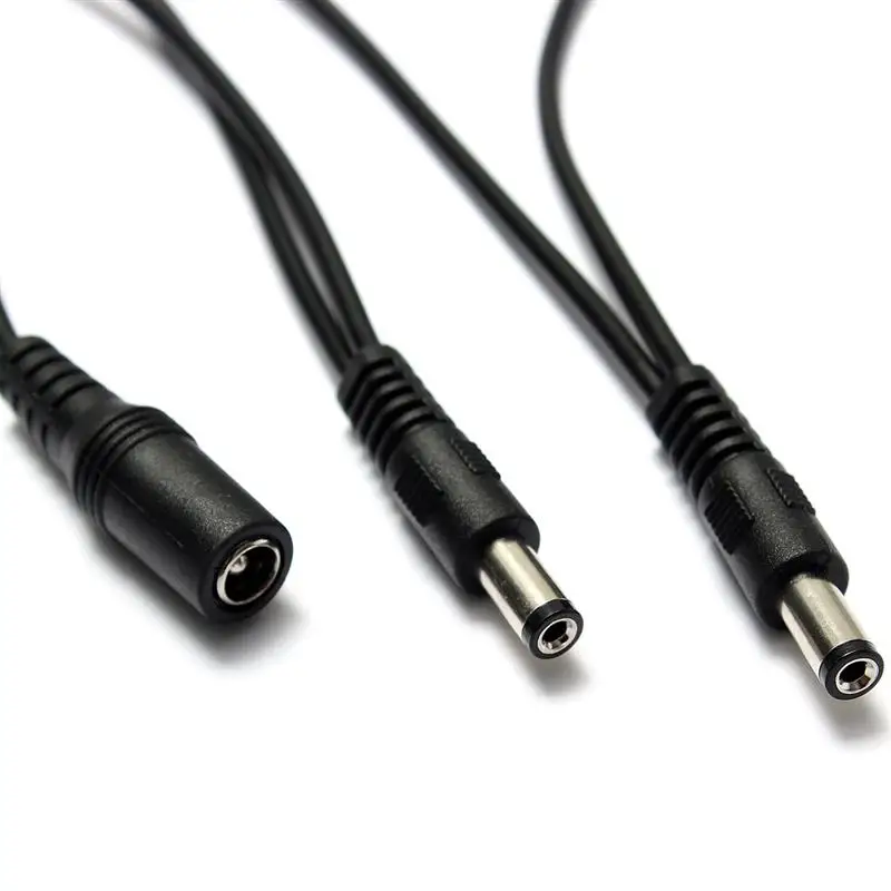 5 Way Guitar Effect Pedal Daisy Chain Power Supply Cable Splitter Copper Wire For Boss Black For Electric Guitar - Zebra SKU569111 Guitar Splitter