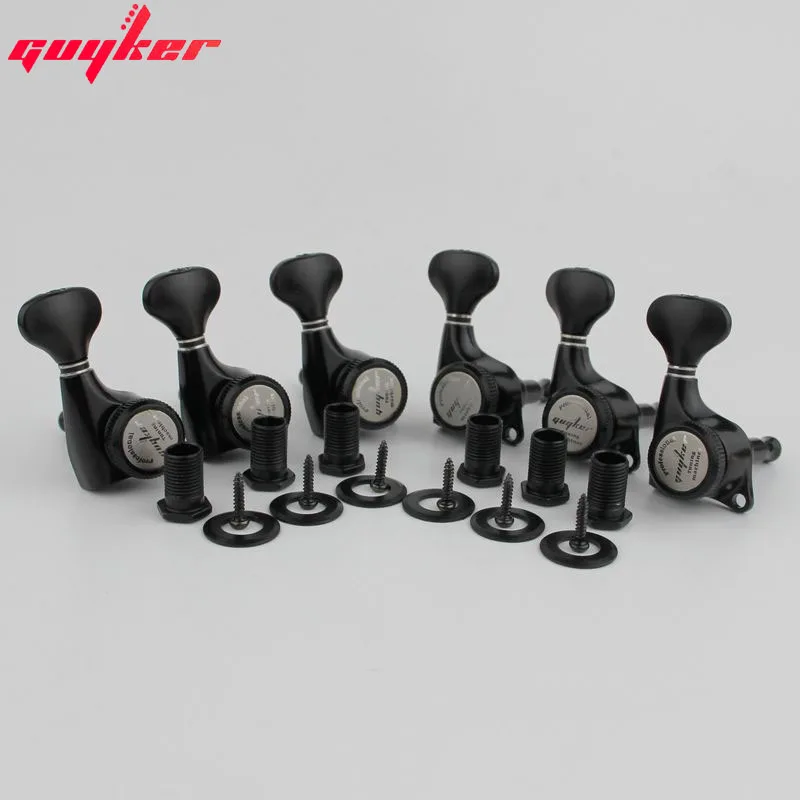 GUYKER Guitar Machine Heads Locking String Tuning Key Pegs Tuners Set Replacement for LP, SG, TL Style Electric Guitars Black
GUYKER Guitar Machine Heads Locking String Tuning Key Pegs Tuners Set Replacement for LP, SG, TL Style Electric Guitars Black