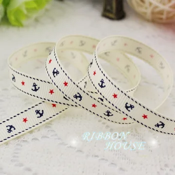 (10 yards/lot) 3/8'' (10mm) printed grosgrain ribbon off white sea anchor series ribbons decoration ribbons
(10 yards/lot) 3/8'' (10mm) printed grosgrain ribbon off white sea anchor series ribbons decoration ribbons