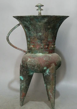 USPS to USA S2164 18" Ancient Chinese dynasty Bronze 3 Foot vessel goblet oxhorn wineglass cup
USPS to USA S2164 18" Ancient Chinese dynasty Bronze 3 Foot vessel goblet oxhorn wineglass cup