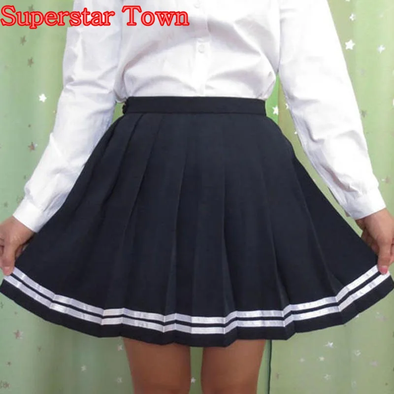 High Waist Pleated Skirts Women Japanese Striped Skirt School Gril Student Uniform Skirts Harajuku Summer Saias Lolita Clothes
High Waist Pleated Skirts Women Japanese Striped Skirt School Gril Student Uniform Skirts Harajuku Summer Saias Lolita Clothes