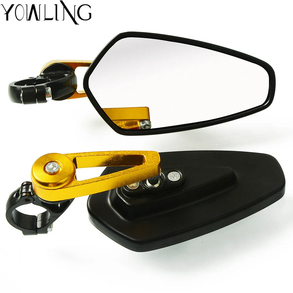 CNC Rear View Handle Bar End 7/8" Mirrors FOR Aprilia RSV 1000 R RSVR RS4 125 Tuono 125 SUZUKI Katana B-King Benelli BN300 BN600
CNC Rear View Handle Bar End 7/8" Mirrors FOR Aprilia RSV 1000 R RSVR RS4 125 Tuono 125 SUZUKI Katana B-King Benelli BN300 BN600