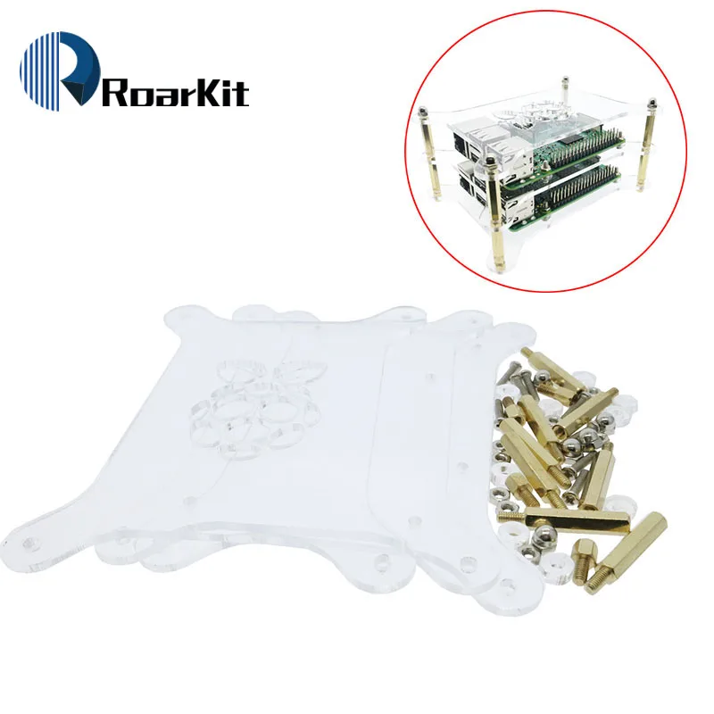 2-layer 4-layer Transparent Acrylic Case Clear Shell Enclosure with Logo for Raspberry Pi 2 Model B & Raspberry Pi 3 B plus DIY
2-layer 4-layer Transparent Acrylic Case Clear Shell Enclosure with Logo for Raspberry Pi 2 Model B & Raspberry Pi 3 B plus DIY