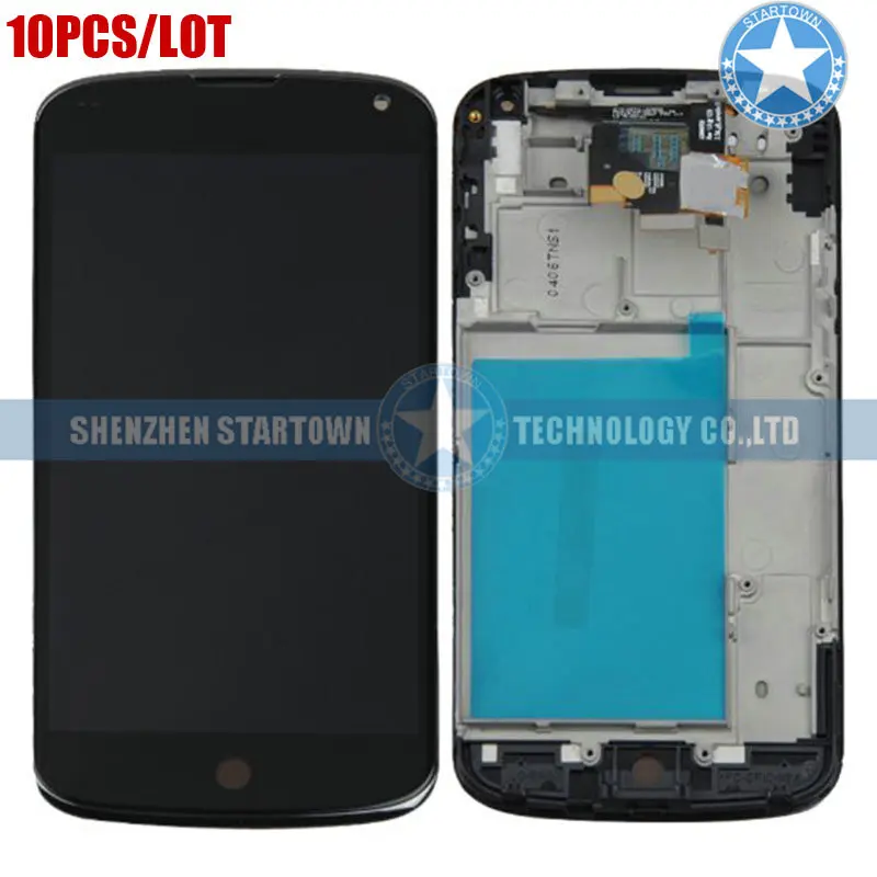 10pcs/lot Black LCD Display Touch Screen Digitizer Assembly + Front Frame for LG E960 Google Nexus 4
10pcs/lot Black LCD Display Touch Screen Digitizer Assembly + Front Frame for LG E960 Google Nexus 4