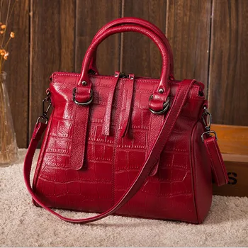Women Oil Wax Cowhide Cross Body Tote Handbag High Quality Crocodile Pattern Lady Wild Messenger Shoulder Top Handle Bag
Women Oil Wax Cowhide Cross Body Tote Handbag High Quality Crocodile Pattern Lady Wild Messenger Shoulder Top Handle Bag