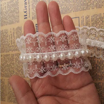 15Yard/lot Fashion sewing clothes accessories white 45mm Pearl Trim bridal rhinestone appliques beads lace ribbons for wedding
15Yard/lot Fashion sewing clothes accessories white 45mm Pearl Trim bridal rhinestone appliques beads lace ribbons for wedding