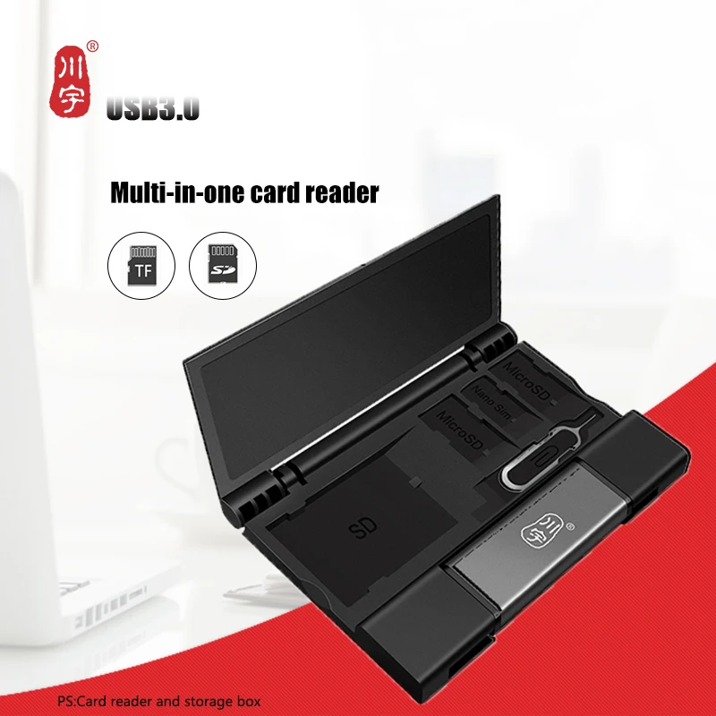Kawau C350D USB3.1 Storage box version OTG Multi-function card reader SD TF dual card slot Mobile phone and computer universal
Kawau C350D USB3.1 Storage box version OTG Multi-function card reader SD TF dual card slot Mobile phone and computer universal