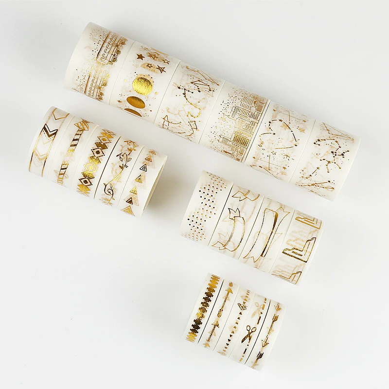 20Style Gold Foil Printing Rose/Love Arrow/Stars/Frame/Lace Japanese Washi Decorative Adhesive Masking Paper Tape DIY Craft Gift
20Style Gold Foil Printing Rose/Love Arrow/Stars/Frame/Lace Japanese Washi Decorative Adhesive Masking Paper Tape DIY Craft Gift