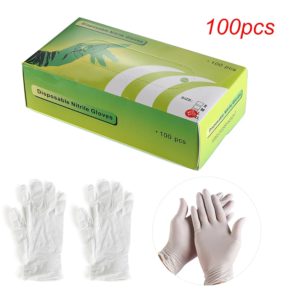100Pcs/Box New Practical Disposable Nitrile Latex Gloves Universal Multifunctional Home Food Medical Cosmetic Cleaning Gloves
100Pcs/Box New Practical Disposable Nitrile Latex Gloves Universal Multifunctional Home Food Medical Cosmetic Cleaning Gloves