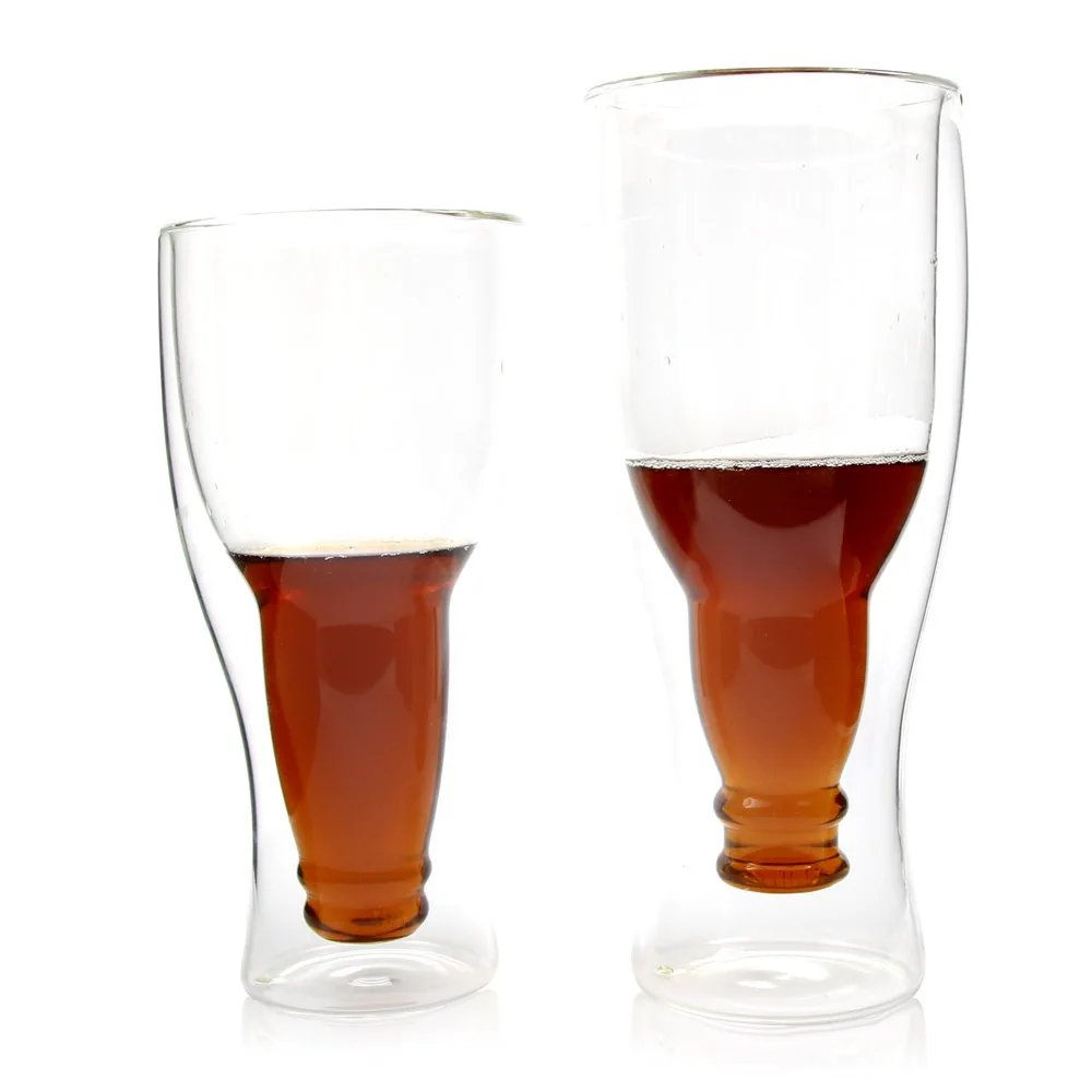 1Piece Creative Beer Steins Double Glass Hopside Down Bottle Glass Beer Cocktail Wiskey Glass Cup Unique Drinkware
1Piece Creative Beer Steins Double Glass Hopside Down Bottle Glass Beer Cocktail Wiskey Glass Cup Unique Drinkware