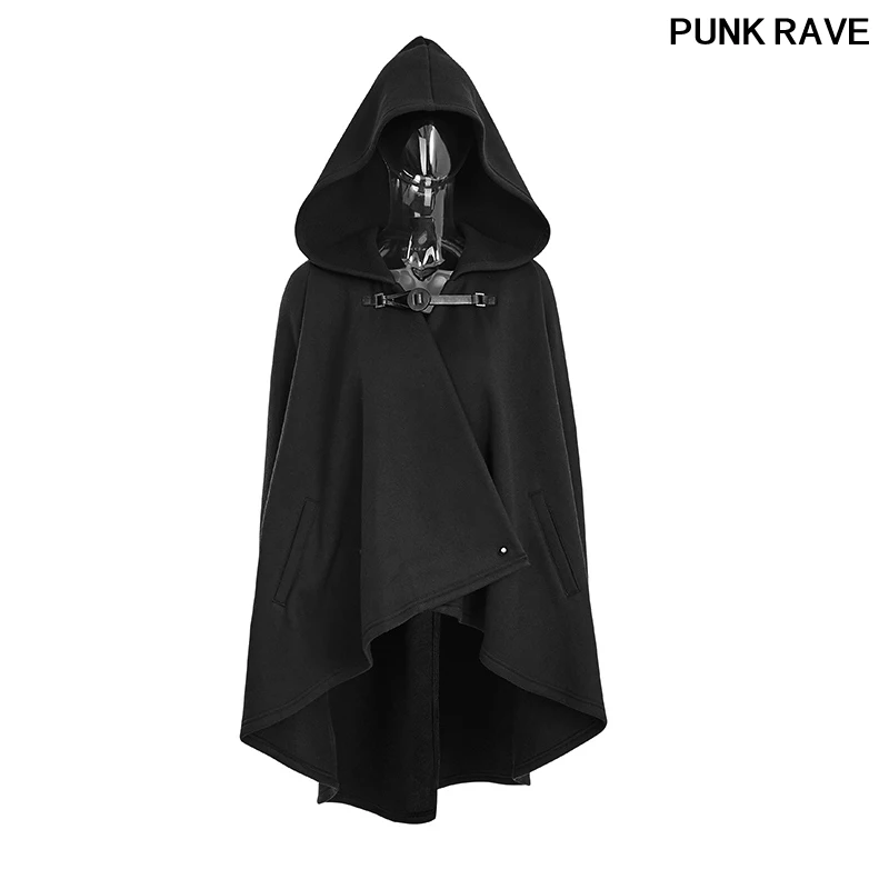 Rock Long Clothing with Hooded Gothic Black Personality Irregular Cloak Trench Coat Women Raincoat Windbreakers PUNK RAVE PY-163
Rock Long Clothing with Hooded Gothic Black Personality Irregular Cloak Trench Coat Women Raincoat Windbreakers PUNK RAVE PY-163