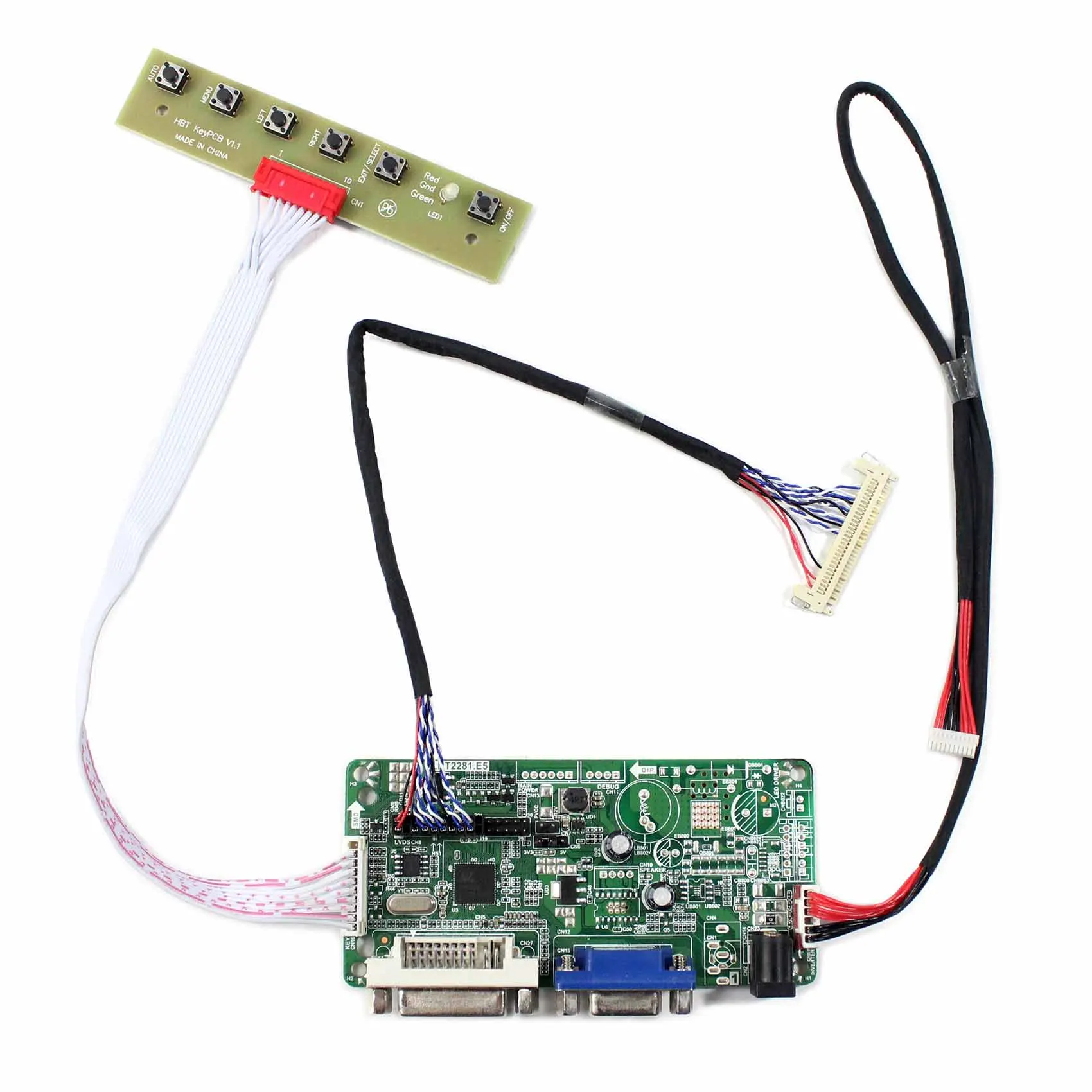 DVI VGA LCD Controller Board Work for 10.4inch G104X1-L04 / G104X1-L03 1024x768 LCD Screen
DVI VGA LCD Controller Board Work for 10.4inch G104X1-L04 / G104X1-L03 1024x768 LCD Screen