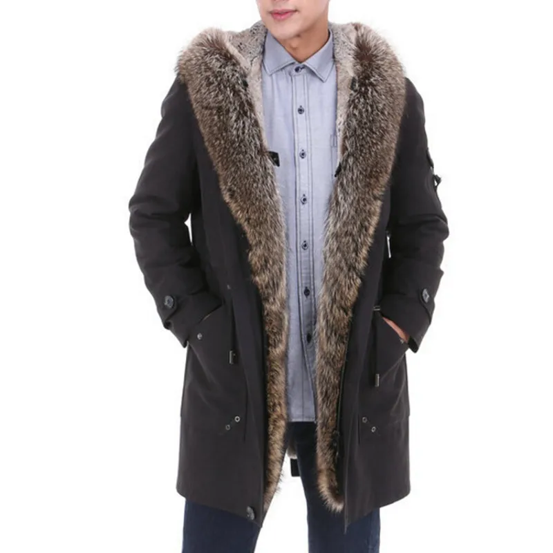 Mens Jackets Real Raccoon Fur Coats Shearling Winter Long Parka Thick Natural Fox Fur Snow Clothes Warm Thick Outwear Plus Size
Mens Jackets Real Raccoon Fur Coats Shearling Winter Long Parka Thick Natural Fox Fur Snow Clothes Warm Thick Outwear Plus Size