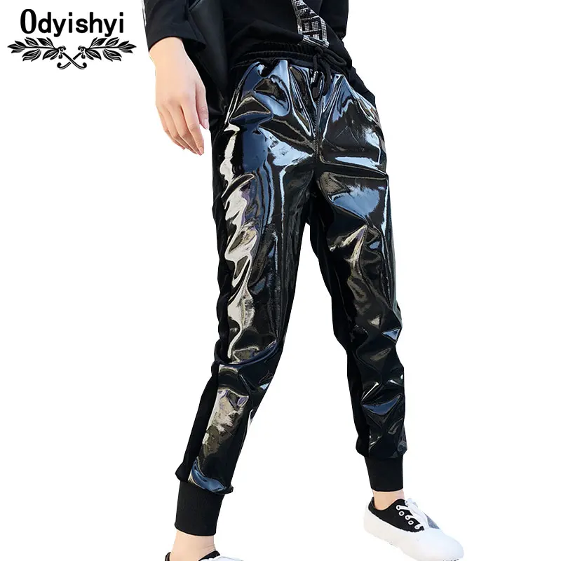 2019 Autumn Women Trousers Elastic Waist Leather Velvet Casual Pants Fashion Sweatpant Black Bright Pant Large size Female HS641
2019 Autumn Women Trousers Elastic Waist Leather Velvet Casual Pants Fashion Sweatpant Black Bright Pant Large size Female HS641