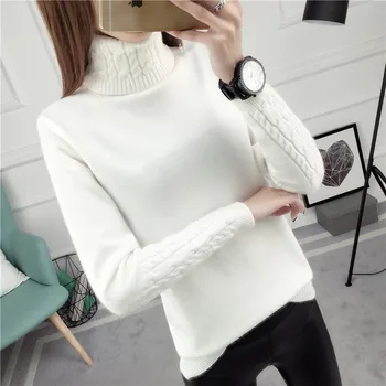 Winter Women Sweater 2019 New Turtleneck Slim Bottoming Knitwear Autumn Long sleeve Pullover Tops Solid color Women Sweater FC98
Winter Women Sweater 2019 New Turtleneck Slim Bottoming Knitwear Autumn Long sleeve Pullover Tops Solid color Women Sweater FC98