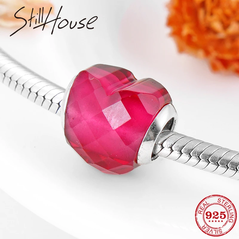 High Quality 925 Sterling Silver Charms Pink CZ Elegant Beads Fit Pandora Women Bracelets Necklaces DIY Jewelry Making 2018
High Quality 925 Sterling Silver Charms Pink CZ Elegant Beads Fit Pandora Women Bracelets Necklaces DIY Jewelry Making 2018
