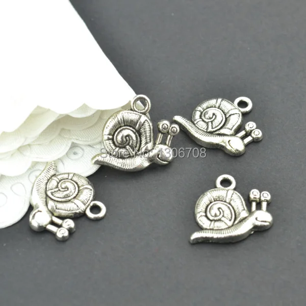 100pcs Antique metal tibetan silver charms snail jewelry pendants for diy necklace bracelet jewelry findings 17*16mm Z42874
100pcs Antique metal tibetan silver charms snail jewelry pendants for diy necklace bracelet jewelry findings 17*16mm Z42874