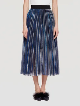 2019 Summer Maxi Women Skirt Fashion Mesh A-line Femme Bust Skirt Formal Office Lady Solid Organza Women Pleated Skirt
2019 Summer Maxi Women Skirt Fashion Mesh A-line Femme Bust Skirt Formal Office Lady Solid Organza Women Pleated Skirt