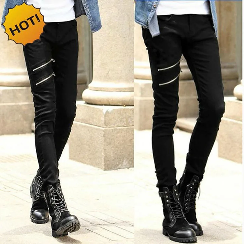 Wholesale 2020 Fashion summer Men's jeans man Teenagers biker skinny Mens sulee jeans male denim Double zipper black pants
Wholesale 2020 Fashion summer Men's jeans man Teenagers biker skinny Mens sulee jeans male denim Double zipper black pants