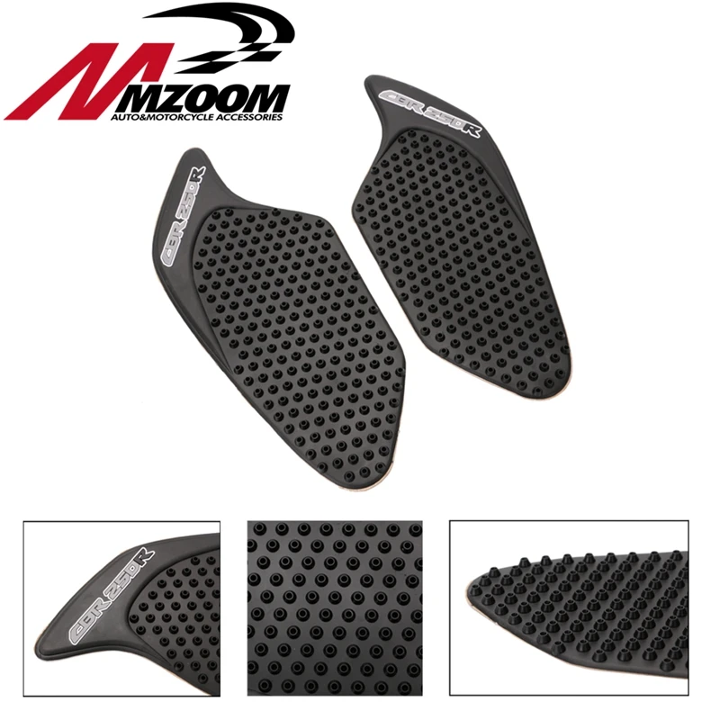 Stickers New Motorcycle Anti slip Tank Pad Side Gas Knee Grip Traction Pads Protector For Honda CBR250 2010-2015 | Автомобили и