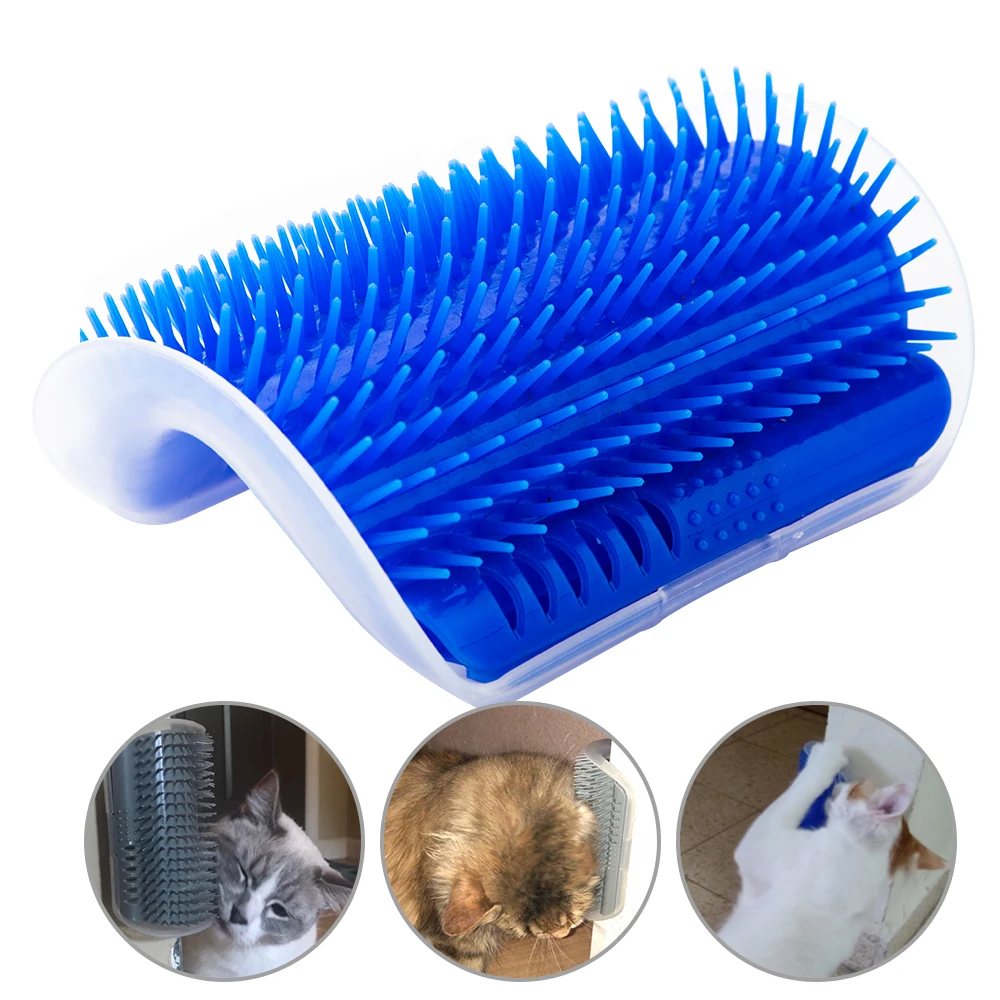 

Pet cat Self Groomer Grooming Tool Hair Removal Brush Comb for Dogs Cats Hair Shedding Trimming Cat Massage Device with catnip