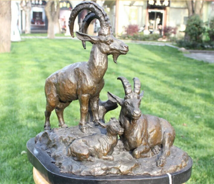 free Art Decoration Sculpture Chinese Bronze Copper Marble Zodiac 3 Sheep Goat Statue fast
free Art Decoration Sculpture Chinese Bronze Copper Marble Zodiac 3 Sheep Goat Statue fast