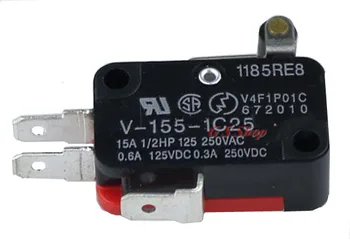 1PCS V-155-1C25 15A Micro Limit Switch Push Button SPDT Momentary Snap Action Inching switch, travel switch,
1PCS V-155-1C25 15A Micro Limit Switch Push Button SPDT Momentary Snap Action Inching switch, travel switch,