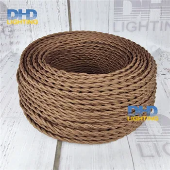 100meters long coffee color double core cord for pendant lamp braided textile fabric wire cable
100meters long coffee color double core cord for pendant lamp braided textile fabric wire cable