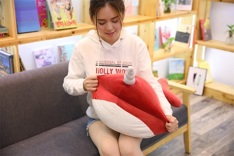 new narwhal whale doll fish plush toy cute girl sleeping pillows big soft shark dolphin dolls Korean cute dolls 31inch 80cm DY50312 (8)