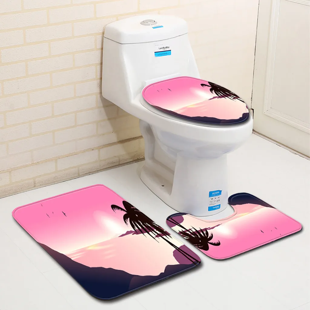 3pcs/set Carpet Sea Print Non Slip Toilet Bathroom Pad Floor Mat Rug Carpet Absorbent Pedestal Rug Lid Toilet Cover Bath Mat
3pcs/set Carpet Sea Print Non Slip Toilet Bathroom Pad Floor Mat Rug Carpet Absorbent Pedestal Rug Lid Toilet Cover Bath Mat