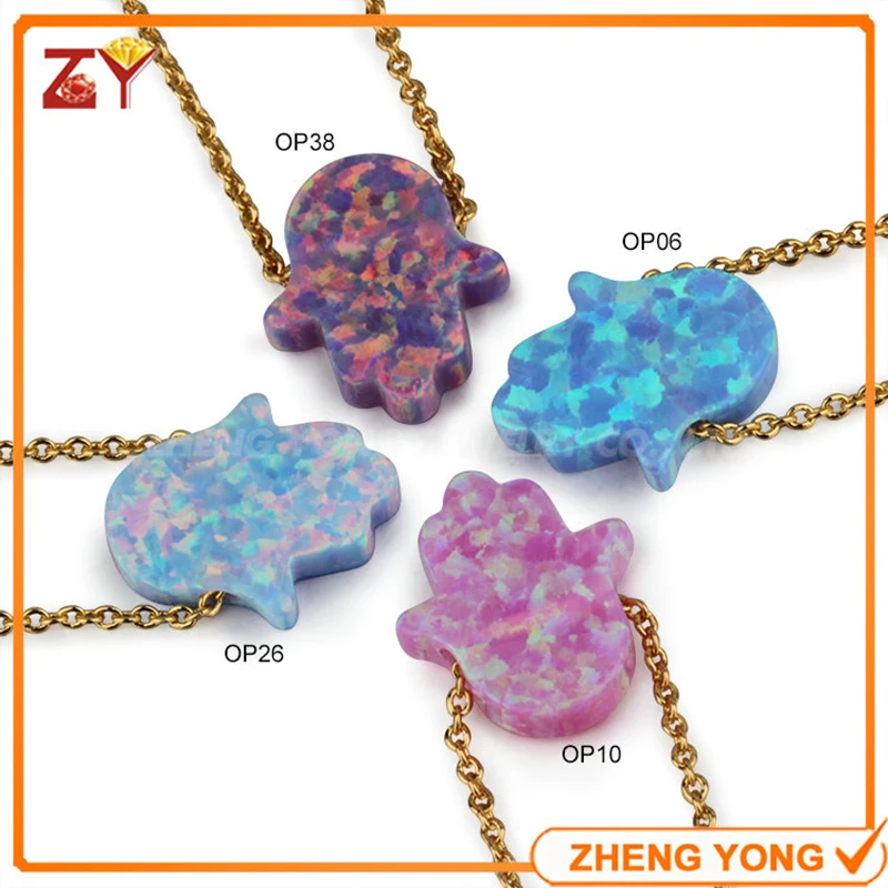11x13mm Synthetic Hamsa Opal Necklace Hand Opal Gold Color Chain Jewelry For Women
11x13mm Synthetic Hamsa Opal Necklace Hand Opal Gold Color Chain Jewelry For Women