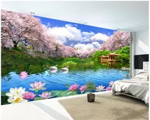 Custom photo 3d room wallpaper Beautiful cherry blossom lake TV background wall room 3d wall murals wallpaper for walls 3 d
Custom photo 3d room wallpaper Beautiful cherry blossom lake TV background wall room 3d wall murals wallpaper for walls 3 d