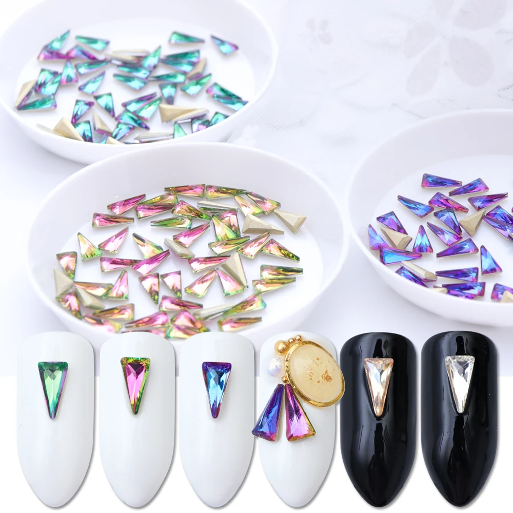 10pcs Triangle Nail Crystal 3D Nail Charms AB Flame Rhinestone Gold Bottom Gems Holographic Nail Art Decoration Manicure BE094
10pcs Triangle Nail Crystal 3D Nail Charms AB Flame Rhinestone Gold Bottom Gems Holographic Nail Art Decoration Manicure BE094